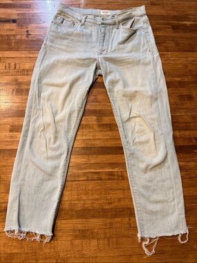 Hudson Jeans mid rise, frayed ankle sz 27 (k1)